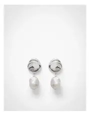[Witchery] Ana Pearl Earrings in Silver