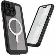 Ghostek iPhone 15 Pro Max Nautical Slim Series Rugged Full Body MagSafe Case - Clear