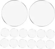 GLEAVI 30pcs 6 Acrylic Circle Crafting Transparent DIY Photo Frame Plates for Cake Bases Decorations Versatile Acrylic Discs for Parties and Home Decor