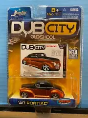 1/64 JADA DUB CITY OLD SKOOL '40 PONTIAC BLACK AND ORANGE