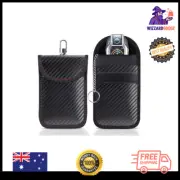 Faraday Pouch 2 Pack RFID Car Key Signal Blocking Anti-Theft Protector Bag