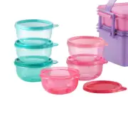 Tupperware Mini Bowls Purple/Pink/Turqoise Set (3pcs)