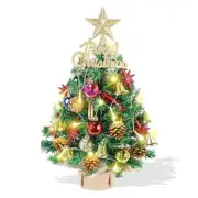 Tabletop Christmas Tree 21.65 Inch Mini Octagonal Star Christmas Tree