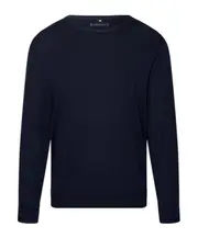 Flag embroidered round neck sweater L,XXL Black