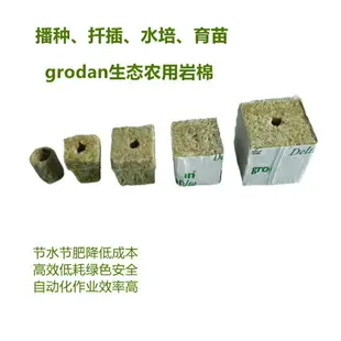 荷蘭 進口 Grodan 水培播種育苗 無土栽培岩棉條 扦插育苗塊 種植岩棉 育苗綿塊 營養岩好