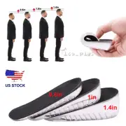 Gel Height Increase Shoes Insoles Silicone Inserts Taller Invisible Men Women US