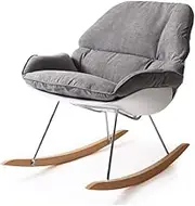 Rocking Chair, Non-Slip Cabernet Tapestry Relax Jumbo Lounge Chair Cushions Comfortable Recliner Patio, Lawn & Garden