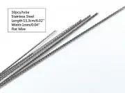 10pcs Dental Retainer Wire Flat Plate Twist Wires Straight Orthodontic