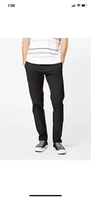 Dockers BLACK Men's Motion Chino Slim Fit Pants, US 38X29