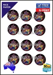 YUGIOH Edible Image Rice Wafer Paper Cake Topper 12 x 2" Birthday Party