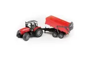 Bruder 1:16 Massey Ferguson 7480 Tractor w Tipping Trailer Kids Children Toy 3y+