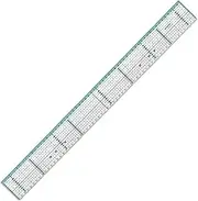 KEARING Patchwork Quilting Ruler with Metal Cutting Edge,Pattern Making Dress Making Ruler for Sewing, Pattern Making and Quilting, 60CM