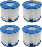 [BIZOCA] Compatible with Bestway Flowclear Size VI Replacement Filter Cartridge Compatible with Lay-Z-Spa - Miami Vegas Palm Springs Paris (Color : 4pcs)
