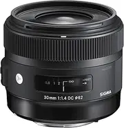 Sigma 4301955 30mm f/1.4 DC HSM Art Lens for Nikon, Black