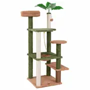 Costway 1.5m Cat Tree for Indoor Cats Cute Cat Tower w/Sisal Scratching Posts & Rope