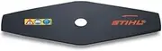 Stihl 40017133805 Brush Cutter Blade, Metal Blade, Brush Knife, Metal Blade, Grey/Orange