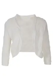 Cosmos 3/4 Sleeve Crop Cardi--MET-BS1671
