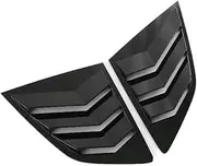 Compatible for BYD Song Plus 2020 2021 2022 Exterior Accessories Rear Window Blinds Side Louvers Vent Rear Window Louvers Cover Trim(1B)