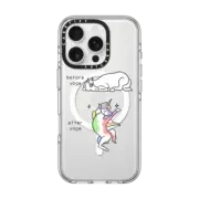 iPhone 16 Pro Clear Case MagSafe Compatible Horse after yoga
