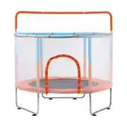 Mazam 60 Inch Kids Trampoline Enclosure Safety Net Horizontal Bar