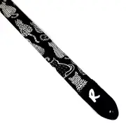 Cat Ukulele Strap - Black White Cats Ukulele Strap -Handmade - Double Padded-