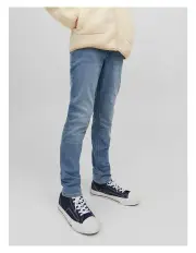 [Jack & Jones] Glenn Original Slim Denim Jeans in Blue Denim