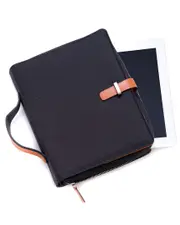 Bey-Berk Saddle Leather & Ballistic Nylon Tablet Carrying Case