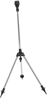 VANZACK 1 Set Heavy Duty Lawn Sprinkler Rotating Sprinkler with Metal Tripod Base Large Area Coverage Sprinkler for Yard Garden Watering Equipment