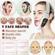 LED Face Lifter V-Line Up Double Chin Reducer Belt Slimming Vibration Massager