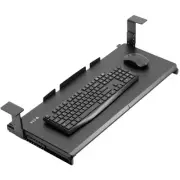 VIVO Black Height Adjustable Under Desk Keyboard and Mouse Slide-Out Drawer