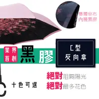 在飛比找蝦皮購物優惠-【SKY】業界首創 C型黑膠璀璨花布 極度遮光 反收傘