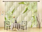 Fresh Grid template 3D Curtains Blockout Photo Printing Curtains Drape Fabric