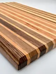 Handmade Hardwood Cutting Board, Made in Vermont, with Walnut, Maple, Cherry