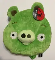 Angry Birds Plush Backpack -Green Pig Face Shape
