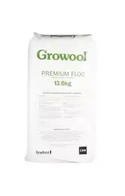 Growool Premium Rockwool Floc 13.6KG 110 L