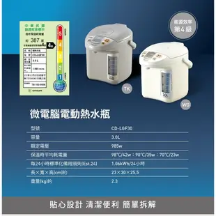 象印 5L/4L/3L微電腦電動熱水瓶 CD-LGF50/CD-LGF40/CD-LGF30