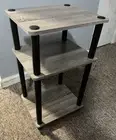 Side Table Small Spaces Tray Sofa End Bedside Night Stand Stylish Design 3 Tier