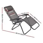 Gardeon Zero Gravity Chair Folding Outdoor Recliner Sun Lounge Camping Beige