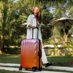 SAMSONITE C-LITE 新版貝殼箱 歐洲製雙拉桿雙軌輪 限量色 SUNSET 28吋