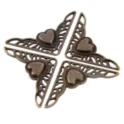 4pcs Vintage Jewelry Gift Box Corner Protector Guard Albums Edge Cover Hardware