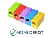 RJ45 Female to Female Coupler 5 PACK - Multi Color UTP Extension Plug CAT6 Cable