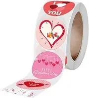 HOODANCOS Valentine's Day Present Sealing Stickers Love Stickers for Decorations for Present Boxes Candy Bags and Wedding Celebrations
