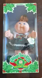 Vintage 1997 Mattel Cabbage Patch Kids Holiday Baby Special Edition NIB