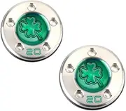 GOOACTION Golf Custom Putter Weights Green Four-Leaf Clover Pattern 2pcs (15g 20g) Available for Scotty Cameron Putter Club