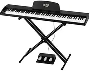 Alpha 88 Keys Digital Piano Keyboard Electronic Semi-weighted w/Stand
