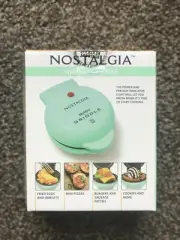 Nostalgia My Mini Personal Electric Griddle, Eggs, Omelets, Pancakes - Teal