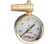 Meiser Presta-Valve Dial Gauge w/ Pressure Relief (60psi) [PR60BX]