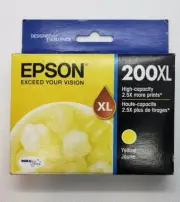 Genuine Epson 200XL Yellow Ink Cartridge Sealed Box exp 04/2018