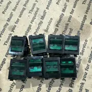 8 Eaton 2600g21E Switch, Rocker, Dpst, 16A, 250V, Green
