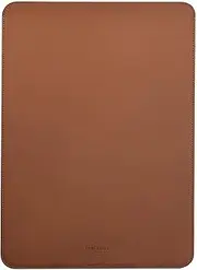 [Comfyable] Laptop Sleeve 14 Inch Precisely Compatible with MacBook Pro 14-inch M4 M3 M2 M1 Pro/Max 2024 & Old Versioned 13 Inch MacBook Pro/MacBook Air, Faux Leather Cover Case, 13 in 14 in, Brown